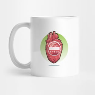 Heart- Do not enter Mug